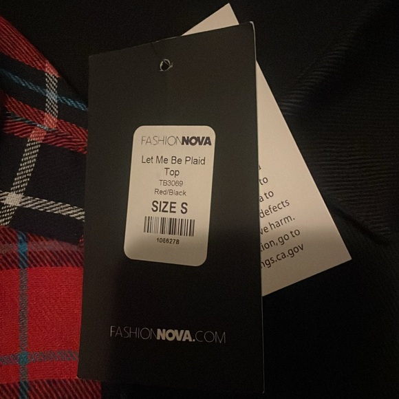 NWT Mens very sharp looking “Let me be plaid” shirt. Sz sm - Picture 2 of 6